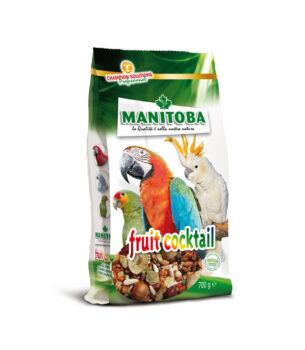 غذای میوه و آجیل طوطی سانان مانیتوبا مدل fruit cocktail وزن 700 گرم