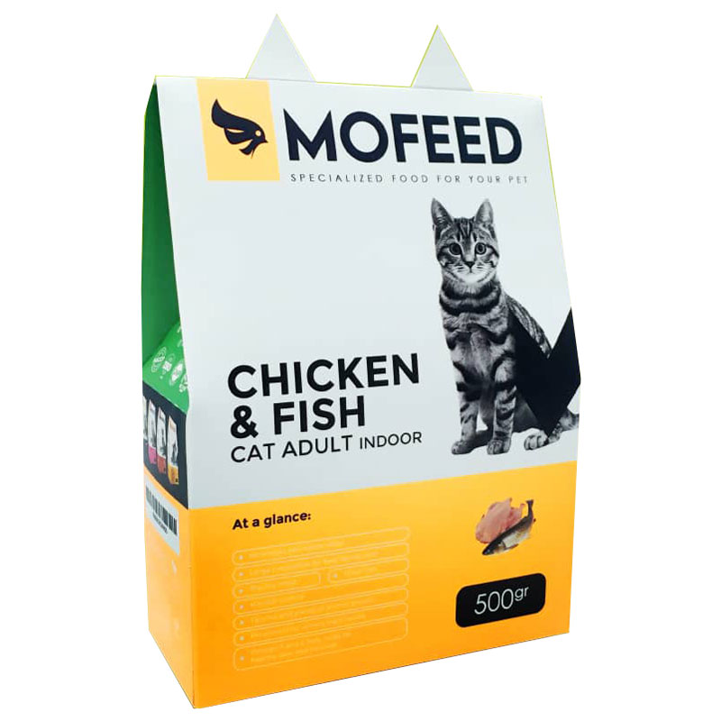 غذای خشک گربه مفید مدل Chicken & Fish وزن 500 گرم
