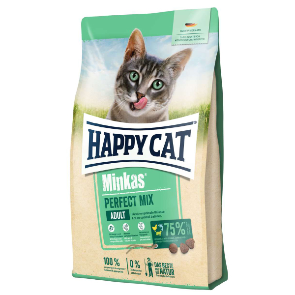 غذا خشک گربه هپی کت مدل مینکاس میکس وزن 10 کیلوگرم