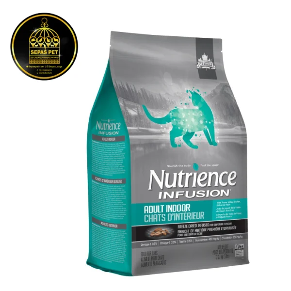 غذای خشک گربه نوترینس ایندور Nutrience Infusion Adult Indoor