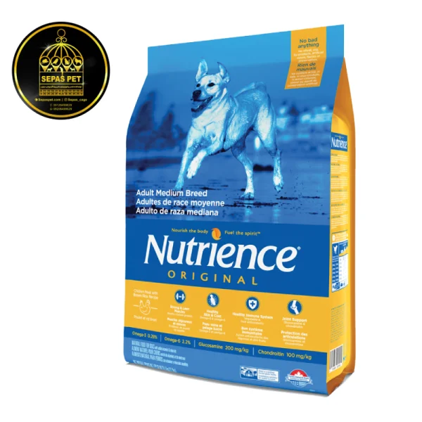 غذای خشک سگ بالغ نوترینس Nutrience Original Adult Medium Chiken