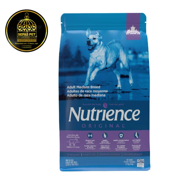 غذای خشک سگ نوترینس طعم بره Nutrience Original Adult Medium Lamb