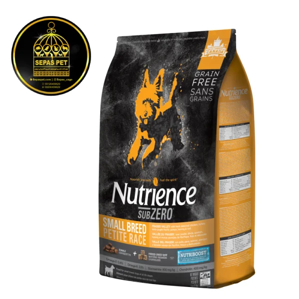 غذای خشک سگ نژاد کوچک مینی نوترینس Nutrience SubZero Fraser Valley Small Breed Dog