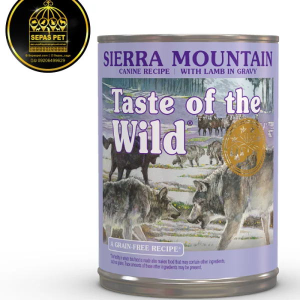 کنسرو سگ طعم گوشت بره Taste Of The Wild Sierra Mountain