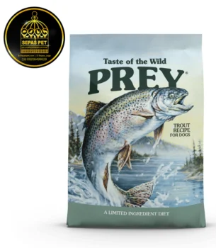 غذای خشک سگ پری طعم ماهی قزل آلا Prey Trout Limited Ingredient Recipe