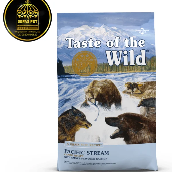 غذای خشک سگ طعم ماهی سالمون Taste Of The Wild Pacific Stream