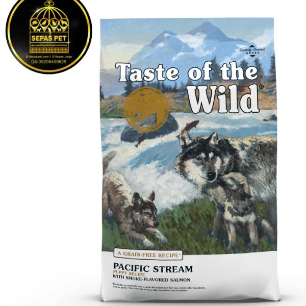 غذای خشک توله سگ طعم ماهی سالمون Taste Of The Wild Pacific Stream Puppy