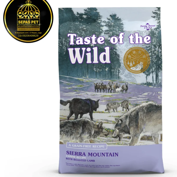 غذای خشک سگ طعم گوشت بره Taste Of The Wild Sierra Mountain