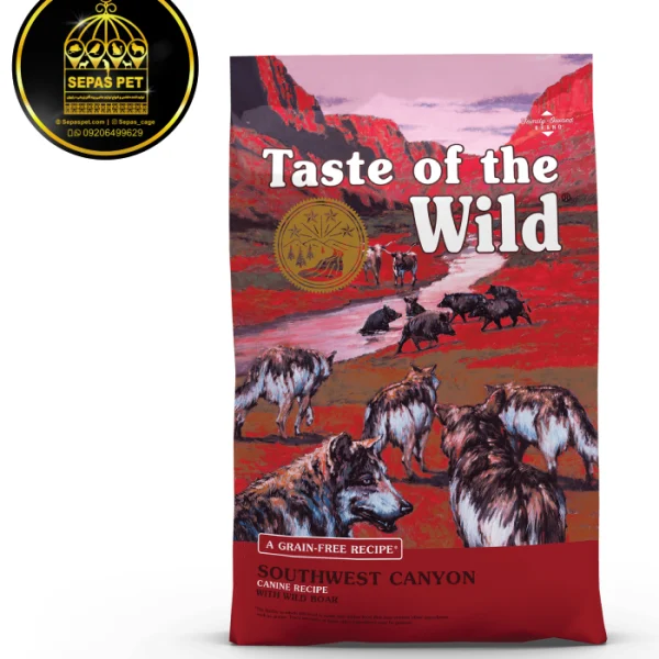 غذای خشک سگ طعم گوشت گراز و بره و گاو Taste Of The Wild Southwest Canyon