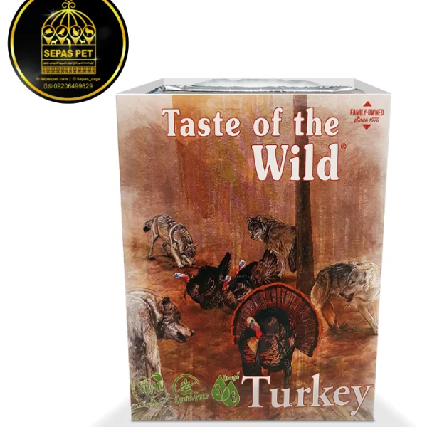 غذای کاسه‌ای سگ طعم بوقلمون Taste Of The Wild dog Wet Food TURKEY