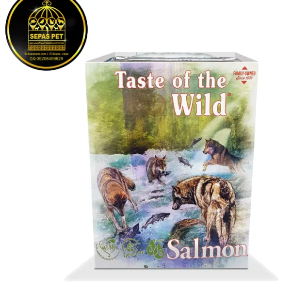 غذای کاسه‌ای سگ طعم ماهی سالمون Taste of the Wild Salmon Wet Dog Food