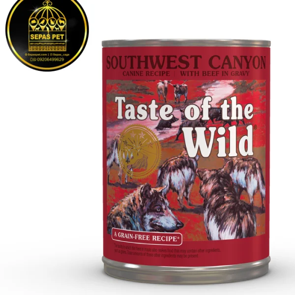 کنسرو سگ طعم گوشت گراز وحشی Taste Of The Wild Southwest Canyon