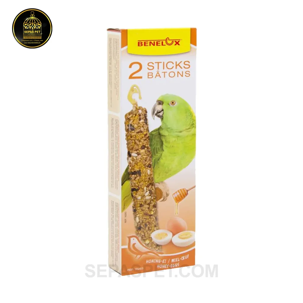 تشویقی تخم مرغ و عسل بنلوکس - طوطی های بزرگ جثه Benelux Honey Eggs Stick