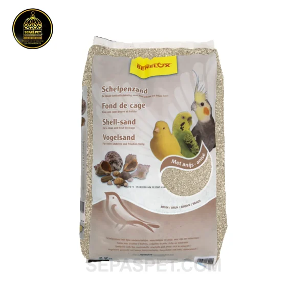 ماسه صدف قهوه ای بنلوکس Benelux Brown Shell Sand - وزن 5 کیلوگرم
